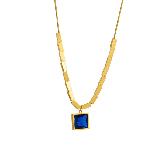 blue pendent necklace - devine goddess